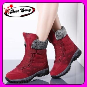 بوتس للنساء مصنوع من الجلد السويدي الفاخر جميل جدا